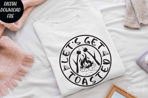 Let's get toasted svg, camp fire svg, camping t shirt svg, Happy camper svg, outdoor adventure svg SVG Isabella Machell 