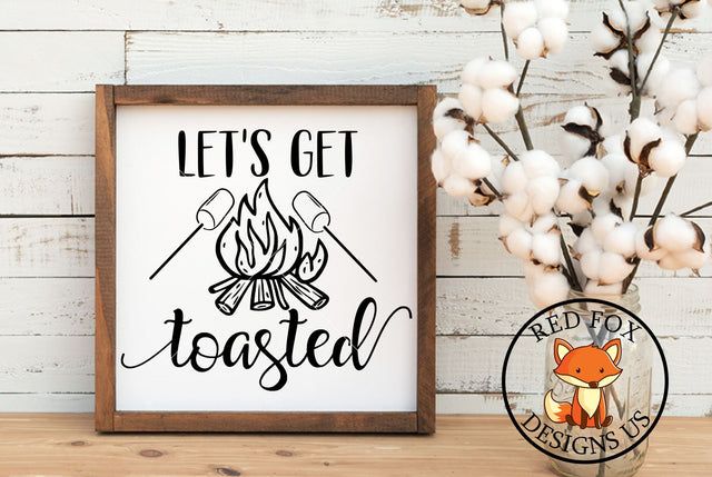 Let's Get Toasted SVG | Camping SVG | Camp Fire Marshmallows SVG RedFoxDesignsUS 