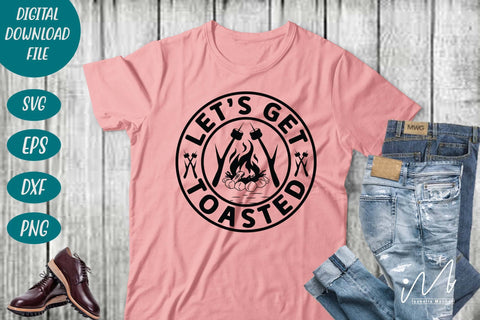 Let's get toasted svg, Camping svg, camp t shirt svg, happy camping svg, family trip svg SVG Isabella Machell 