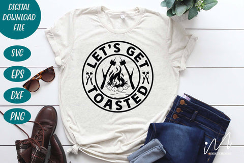 Let's get toasted svg, Camping svg, camp t shirt svg, happy camping svg, family trip svg SVG Isabella Machell 