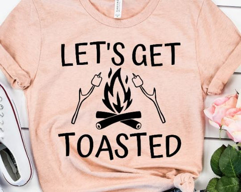Let's Get Toasted Svg Files For Cricut, Funny Camping SVG, Camp Svg ...
