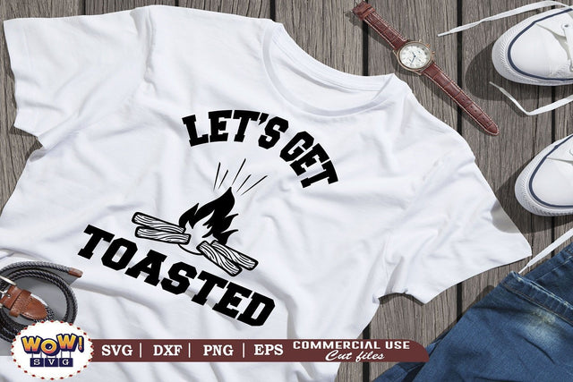Let's get toasted svg, Camping svg, RV svg, Dxf, Png SVG Wowsvgstudio 