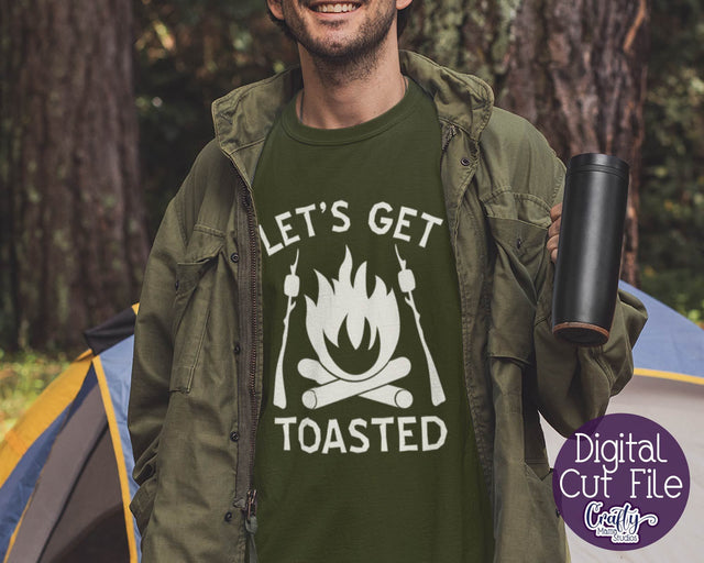 Let's Get Toasted Svg, Funny Camping Svg SVG Crafty Mama Studios 
