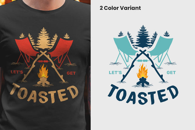 Let's Get Toasted SVG T-shirt Design SVG futivesvg 