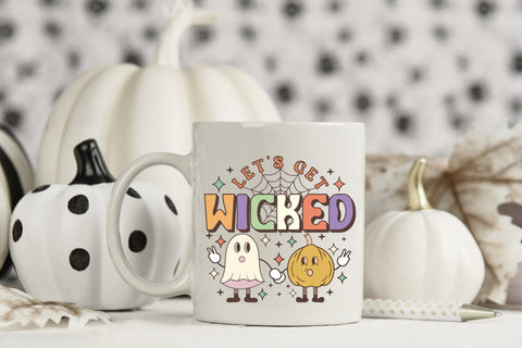 Let's Get Wicked - Retro Halloween PNG Sublimation CraftLabSVG 