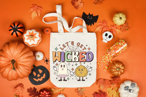 Let's Get Wicked - Retro Halloween PNG Sublimation CraftLabSVG 