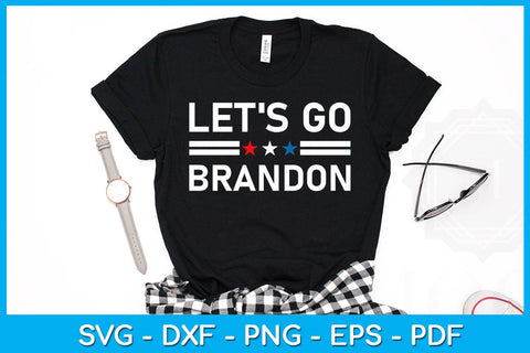 Let's Go Brandon Conservative US Flag SVG PNG PDF Cut File SVG Creativedesigntee 