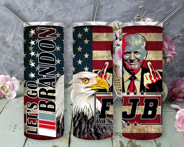 Let's Go Brandon FJB Tumbler, 20oz Skinny Tumbler Sublimation Designs Tumbler for Straight and Tapered PNG File Digital Download, Sublimation Design Tumbler Sublimation DesignSVG 