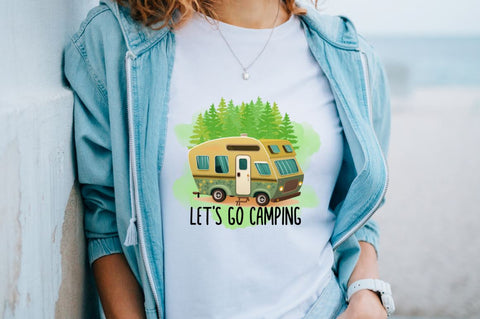 Let's go camping Sublimation PNG Sublimation Regulrcrative 