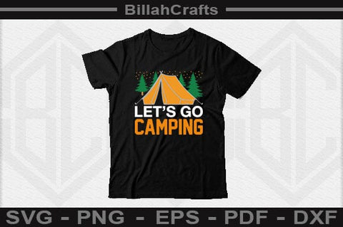 Let's Go Camping SVG File SVG BillahCrafts 