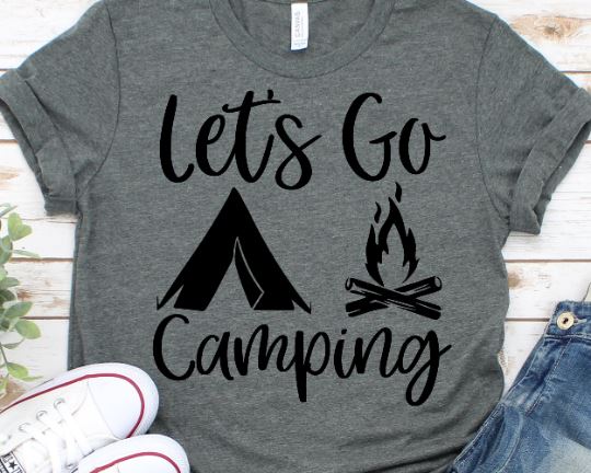 Let's Go Camping SVG SVG She Shed Craft Store 