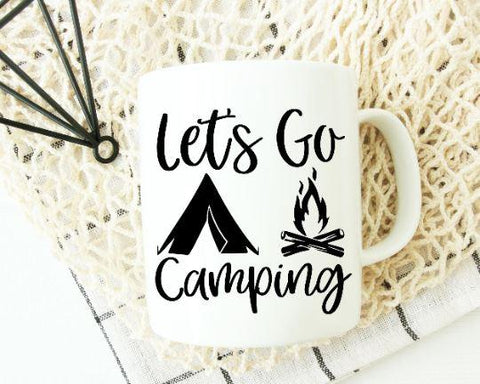 Let's Go Camping SVG SVG She Shed Craft Store 