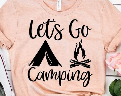 Let's Go Camping SVG SVG She Shed Craft Store 