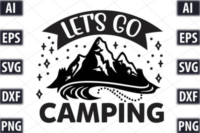 Let's go camping SVG SVGista 