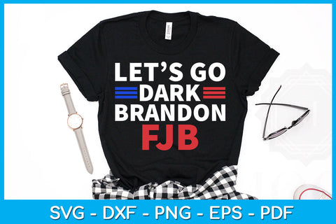 Let's Go Dark Brandon FJB Conservative Funny Sayings SVG PNG PDF Cut File SVG Creativedesigntee 