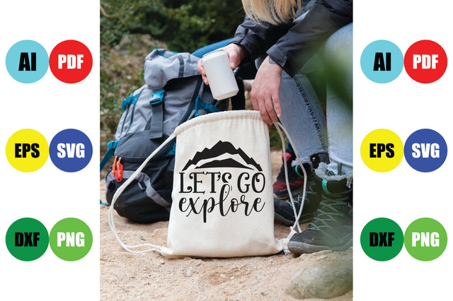 Let's Go Explore SVG CraftlabSvg29 