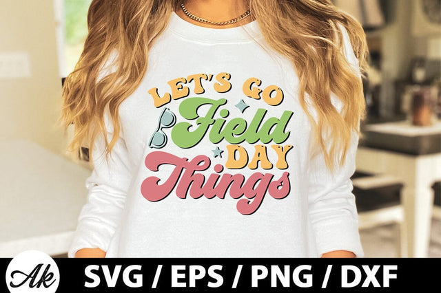 Let's go field day things Retro SVG SVG akazaddesign 