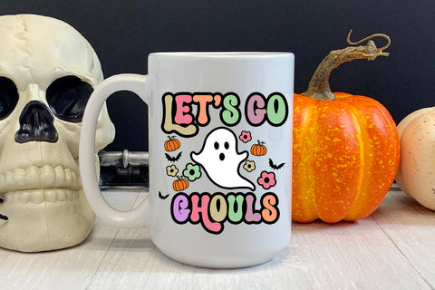 Let's Go Ghouls Halloween I Groovy Halloween Sublimation Sublimation Happy Printables Club 