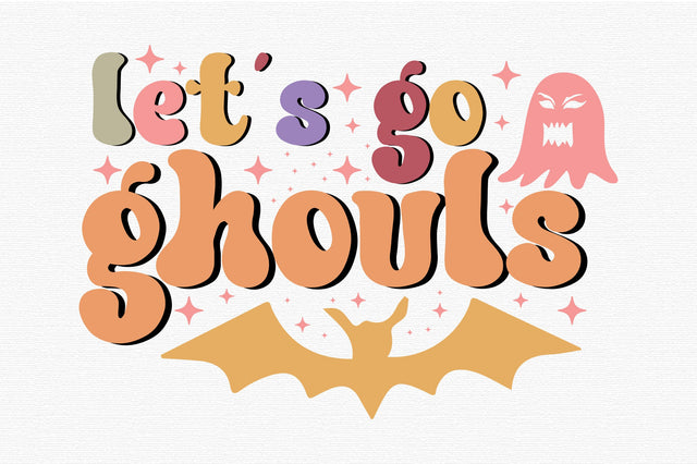 Let's Go Ghouls Halloween SVG Design SVG designartist 