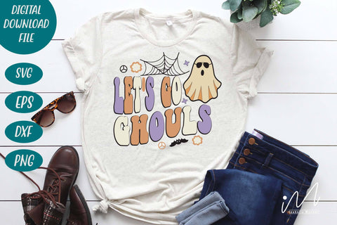 Let's go ghouls svg, Halloween ghost shirt, Halloween party t shirt svg, Halloween gift shirt, cut files, Happy Halloween cricut SVG Isabella Machell 
