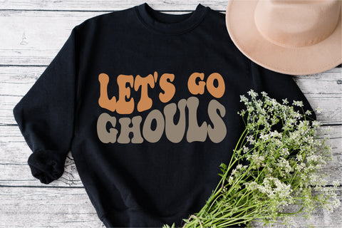 Let's Go Ghouls svg, Halloween svg, Fall svg, Womens Halloween svg, Ghost svg, Ghost svg, Spooky svg, Let's Go Ghouls Tee SVG Fauz 