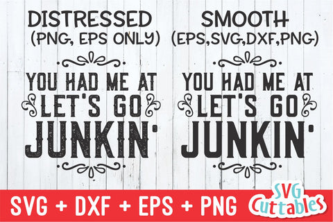 Let's Go Junkin svg - Yard Sale Cut File - Thrift Store svg - dxf - eps - png - Cut File - Silhouette - Cricut File - Digital Download SVG Svg Cuttables 