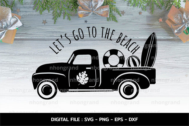 let's go to the beach summer with surf ball rubber ring Svg, t-shirt, Cricut Files, svg, png, eps, dxf, Instant Download SVG nhongrand 