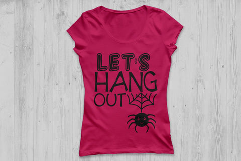 Let's Hang Out| Halloween Spider SVG Cutting Files. SVG CosmosFineArt 
