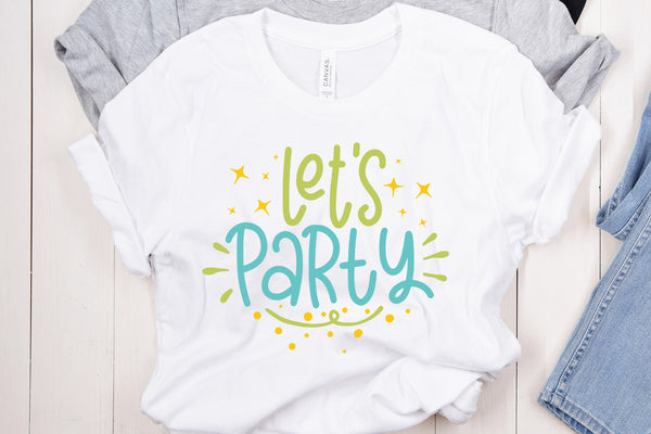 I'm One, Let's Party!, SVG Cut or Print Art