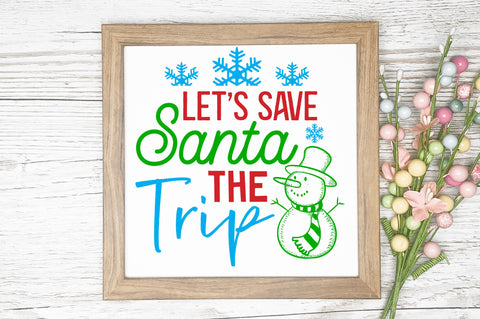 Lets save santa SVG Design SVG Regulrcrative 