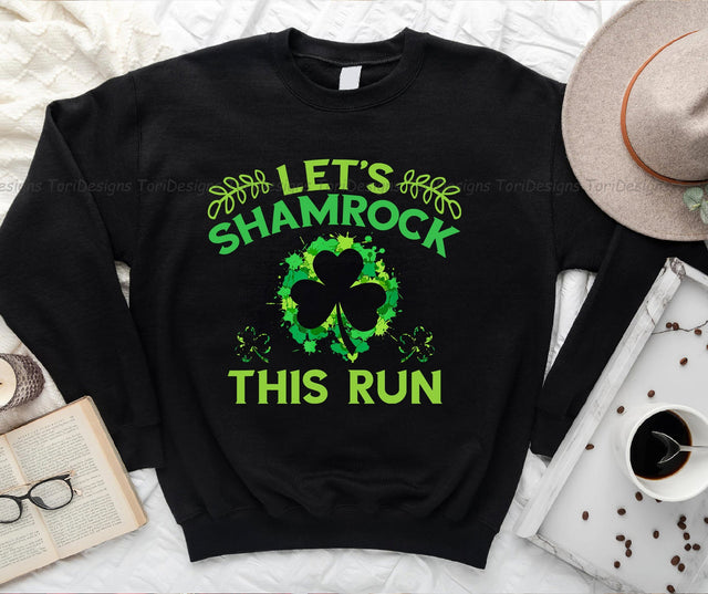 Let's Shamrock This Run PNG sublimation design Sublimation ToriDesigns 