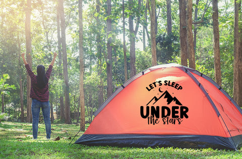 Let's sleep under the stars, camping svg SVG MD mominul islam 