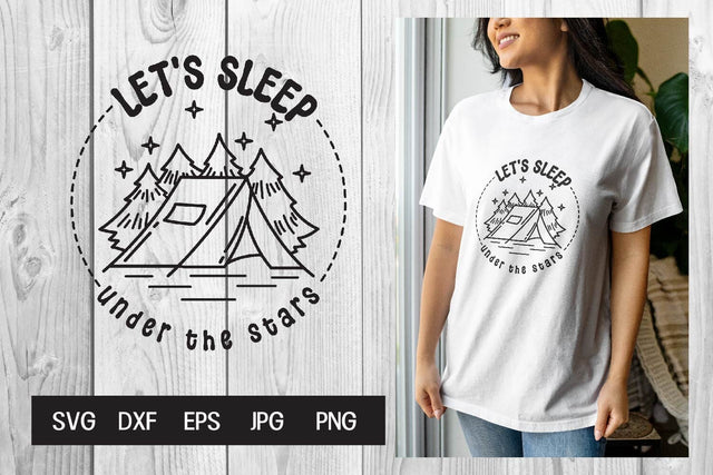 Let's sleep under the stars svg SVG dadan_pm 