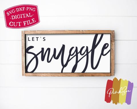 Let's Snuggle SVG Files | Valentine's Day Svg | Oversized Svg | Winter Svg | Commercial Use | Digital Cut Files (1141897389) SVG PinkZou 