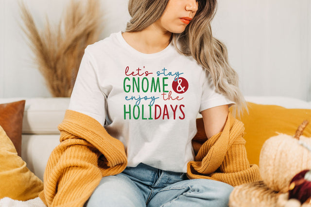 let's stay gnome & enjoy the Holidays SVG SVGista 
