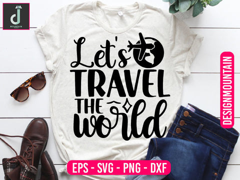 Let's travel the world svg design SVG Alihossainbd 