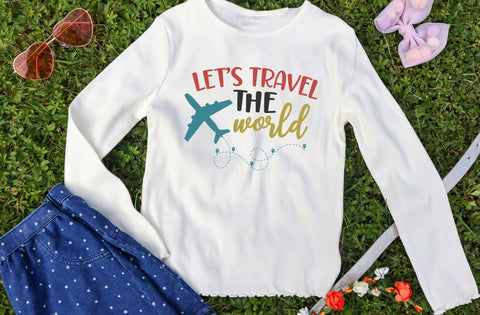 Lets Travel the World, Travel T-shirt, Vacation Tee, Travel the World Shirt, Travel Gift, Summer Vacation Shirts, Summer Shirts SVG MD mominul islam 