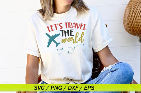 Lets Travel the World, Travel T-shirt, Vacation Tee, Travel the World Shirt, Travel Gift, Summer Vacation Shirts, Summer Shirts SVG MD mominul islam 