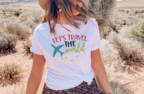 Lets Travel the World, Travel T-shirt, Vacation Tee, Travel the World Shirt, Travel Gift, Summer Vacation Shirts, Summer Shirts SVG MD mominul islam 