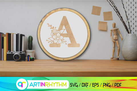letter a svg, floral alphabet svg SVG Artinrhythm shop 