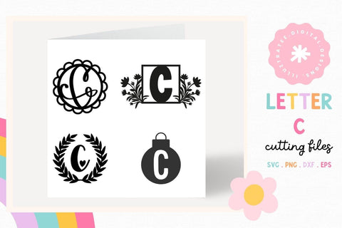 Letter C SVG Cut File | Alphabet Cutting Files SVG Illuztrate 