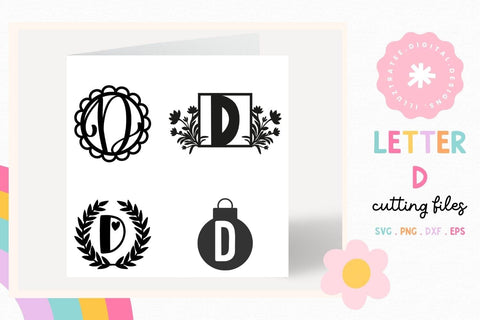 Letter D SVG Cut File | Alphabet Cutting Files SVG Illuztrate 