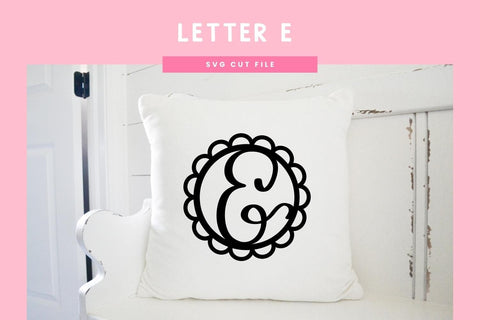 Letter E SVG Cut File | Alphabet Cutting Files SVG Illuztrate 