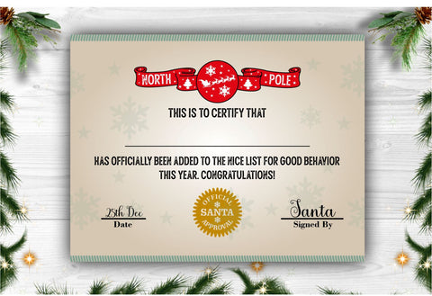 Letter From Santa Printable Santa Letter Printable Santa Certificate Letter Elf Adoption Printable Elf Adoption Letter Nice List Letter Digital Pattern Whistlepig Designs 