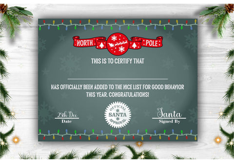 Letter From Santa Printable Santa Letter Printable Santa Certificate Letter Elf Adoption Printable Elf Adoption Letter Nice List Letter Digital Pattern Whistlepig Designs 