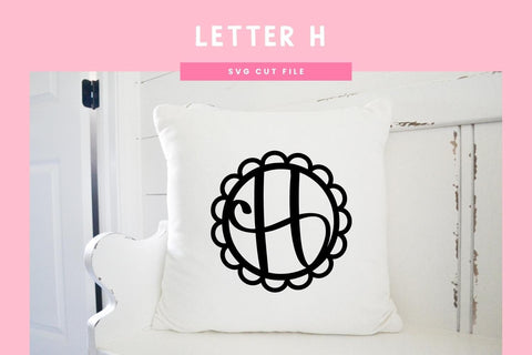 Letter H SVG Cut File | Alphabet Cutting Files SVG Illuztrate 