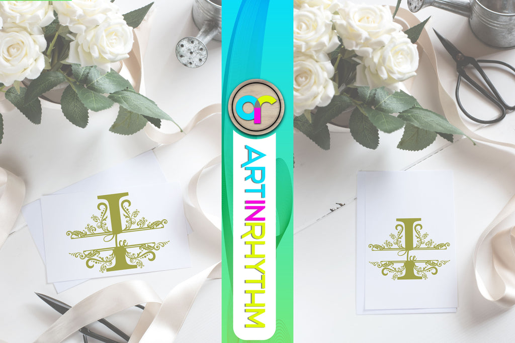 Monogram I Script letter I, i monogram, split monogram svg - So Fontsy