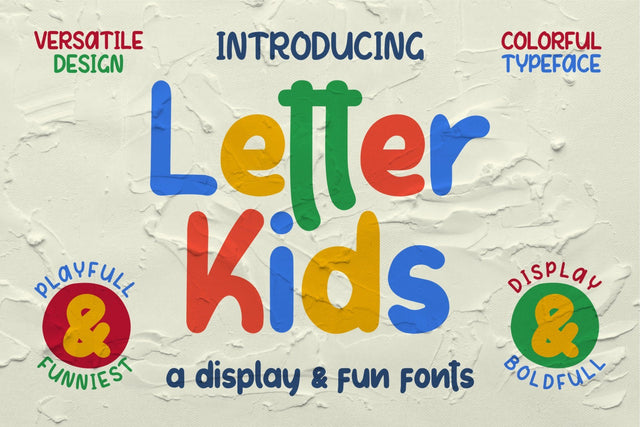 Letter Kids Font Good Java 