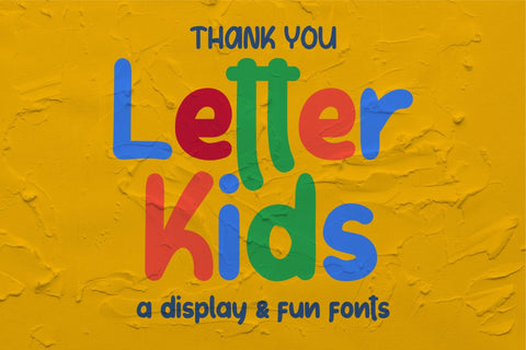 Letter Kids Font Good Java 