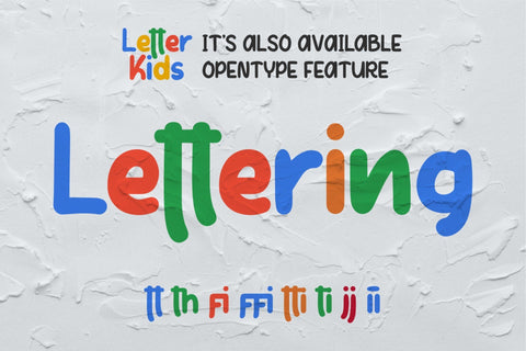 Letter Kids Font Good Java 
